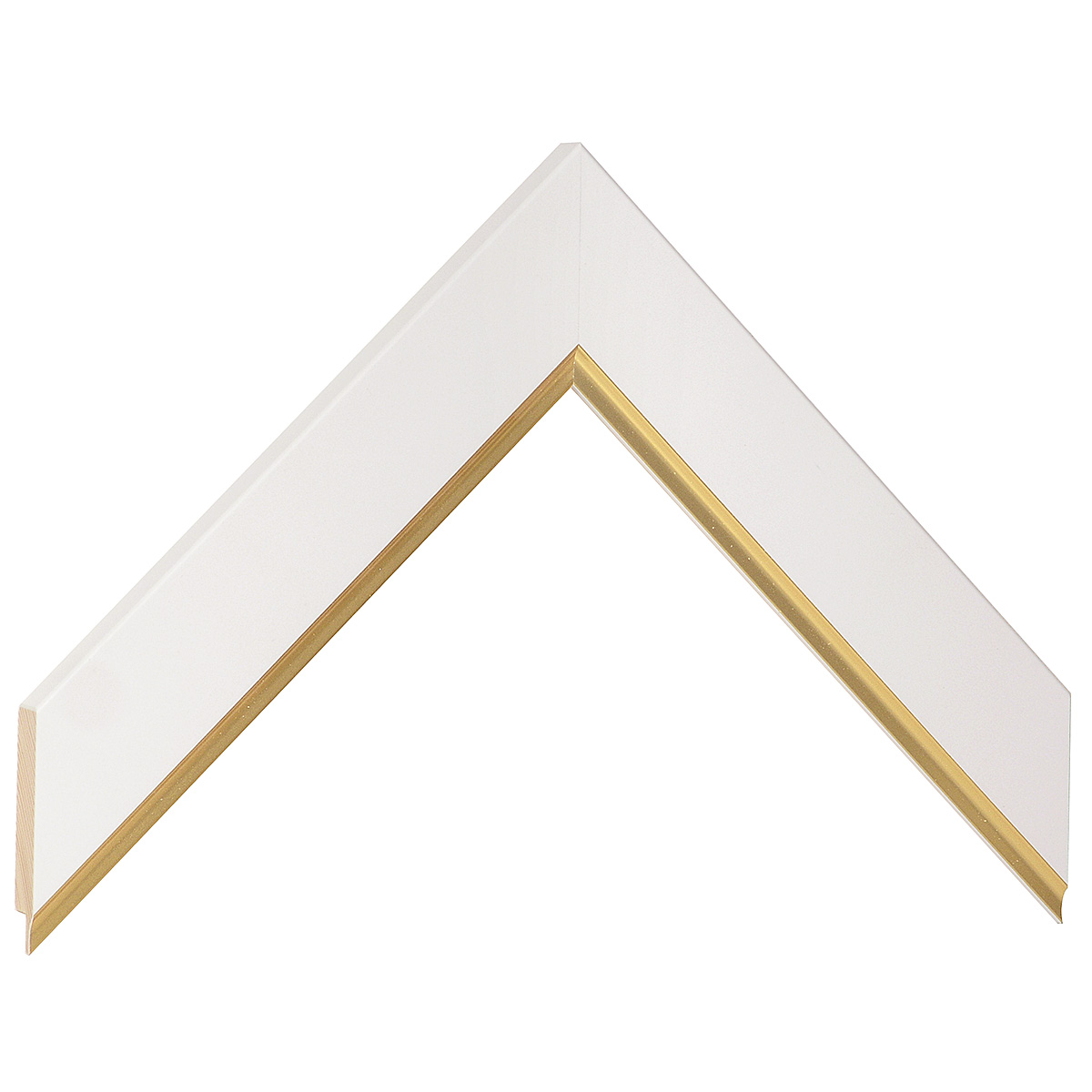 Baguette pin jointé, largeur 34mm, hauteur 12 - Blanc, fil or -  Échantillons