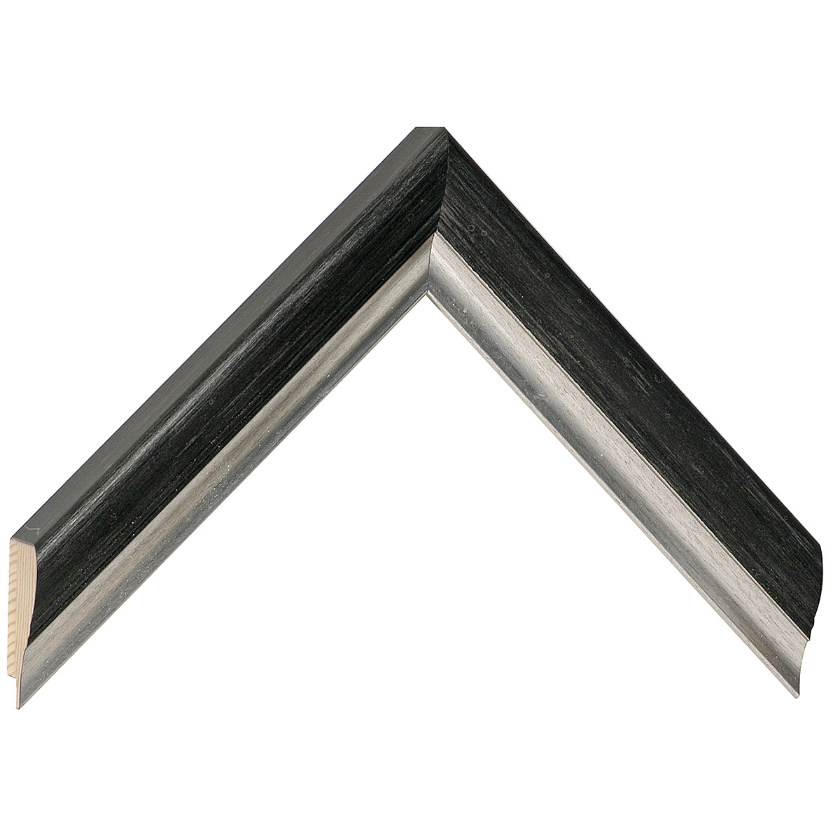 Baguette sapin jointé - Largeur 30mm Hauteur 27 - Gris, -  Échantillons