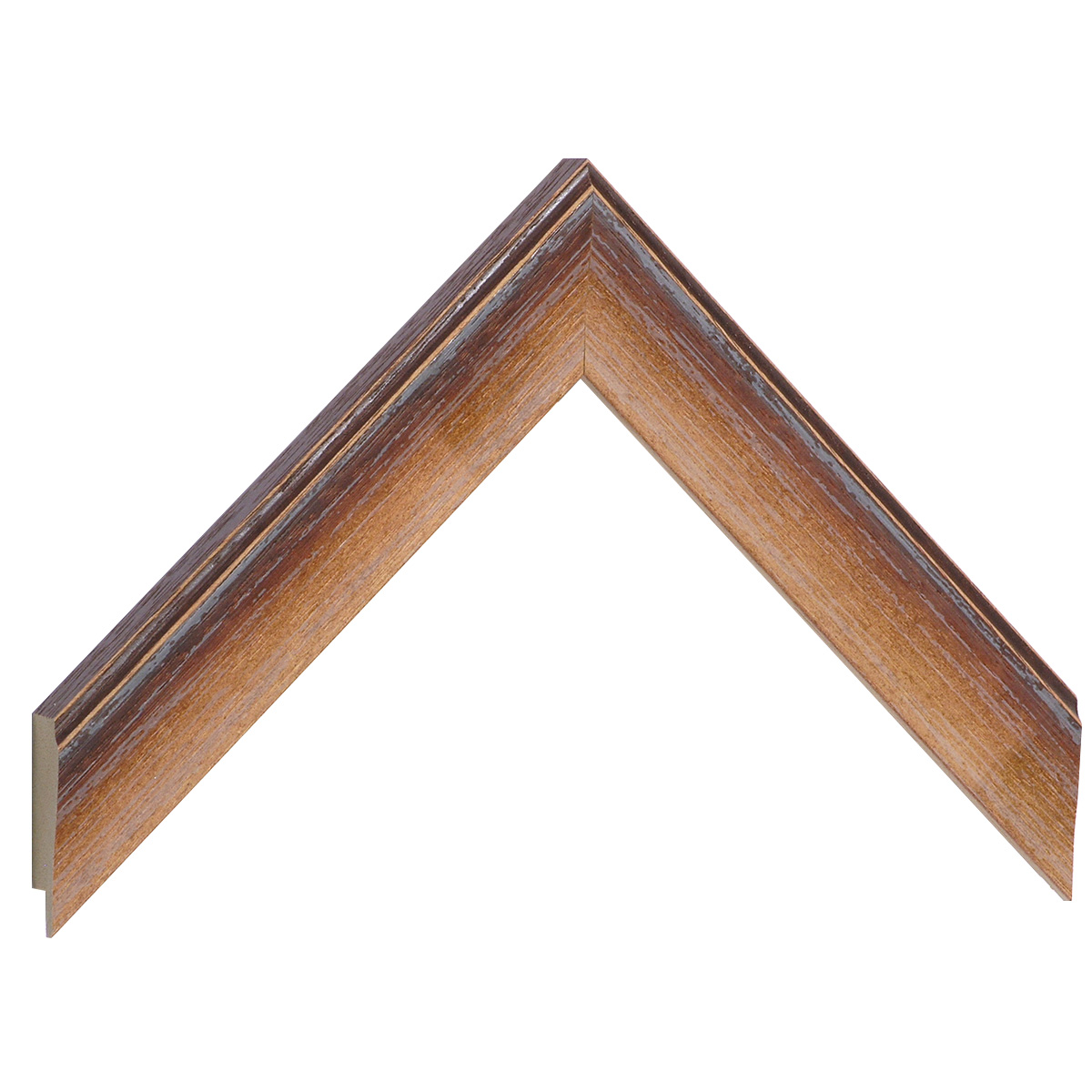 Baguette sapin, larg.30mm, haut.17mm - nuancée mat terre -  Échantillons