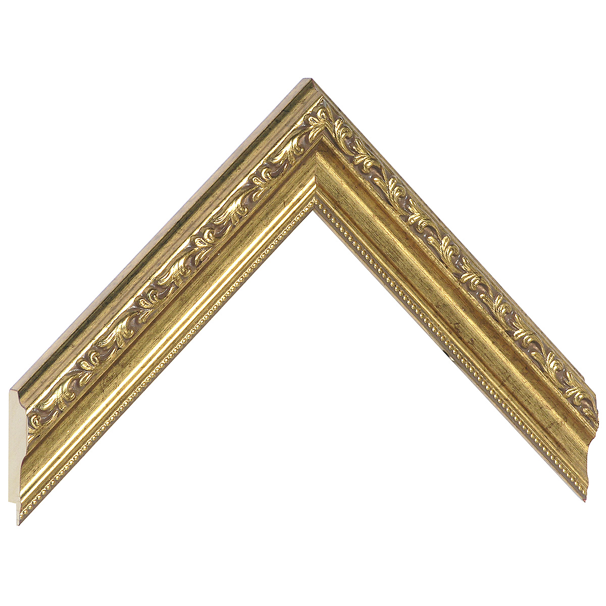 Baguette pin jointé larg.32mm - doré, décorations en relief -  Échantillons