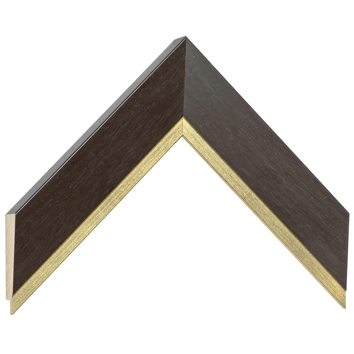 Baguette pin jointé Larg.42mm Alt.22 - wenge fil or -  Échantillons