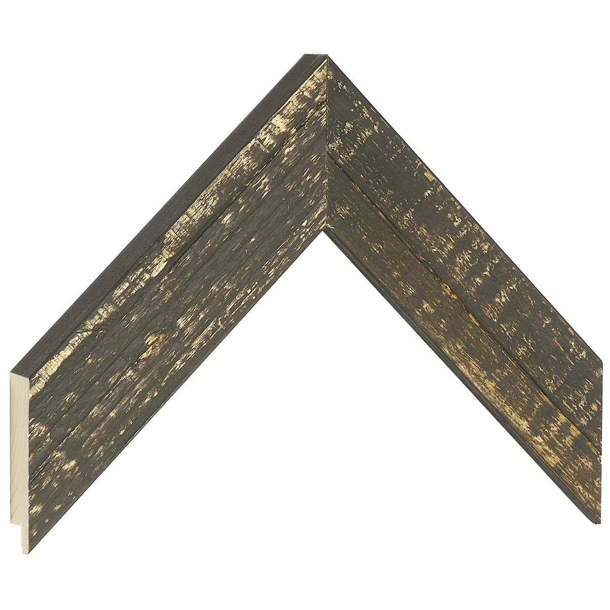 Baguette pin, larg.42mm, haut.19mm - finition rustique, foncé -  Échantillons