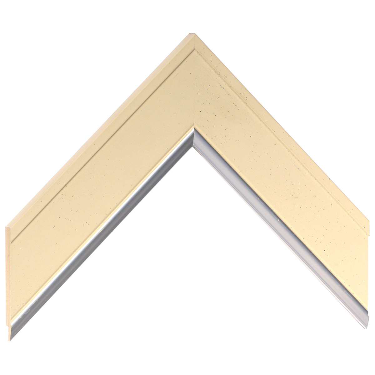 Baguette pin jointé, largeur 45mm, hauteur 11 - Crème, fil argent -  Échantillons