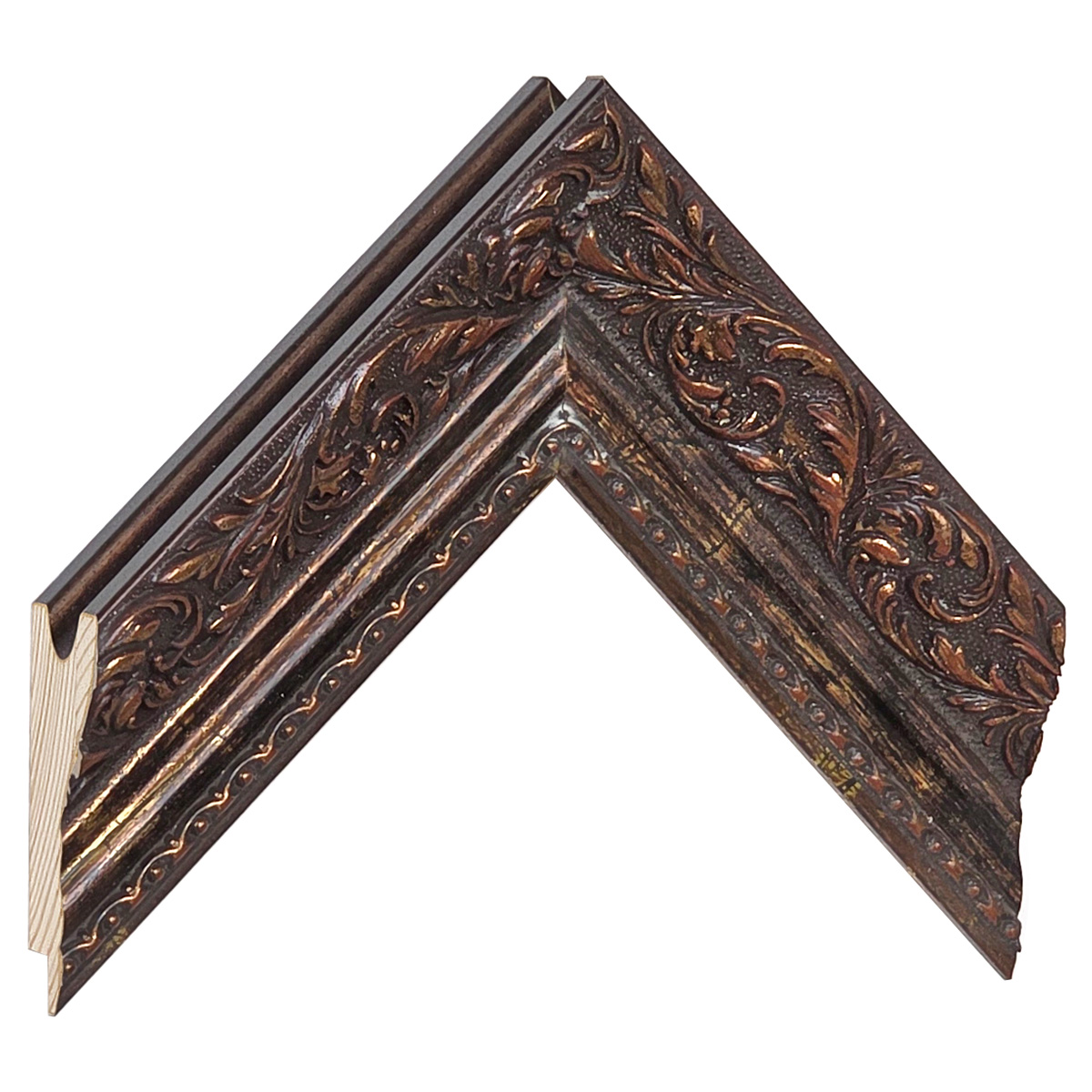 Baguette pin jointé - Largeur 66mm Hauteur 32 - Noyer, décorations -  Échantillons