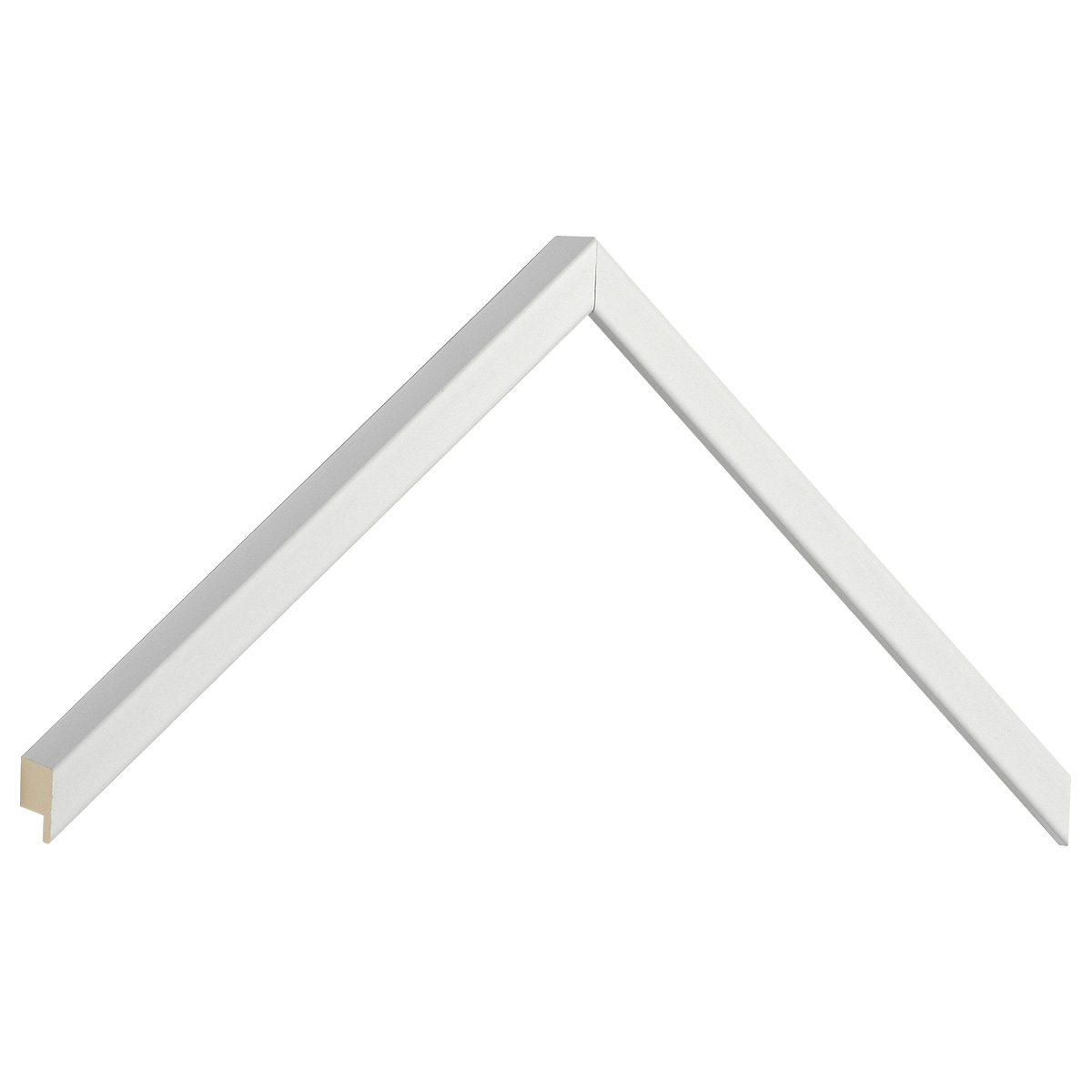 Baguette pin jointé, larg.10mm haut.25 - blanc satiné -  Échantillons