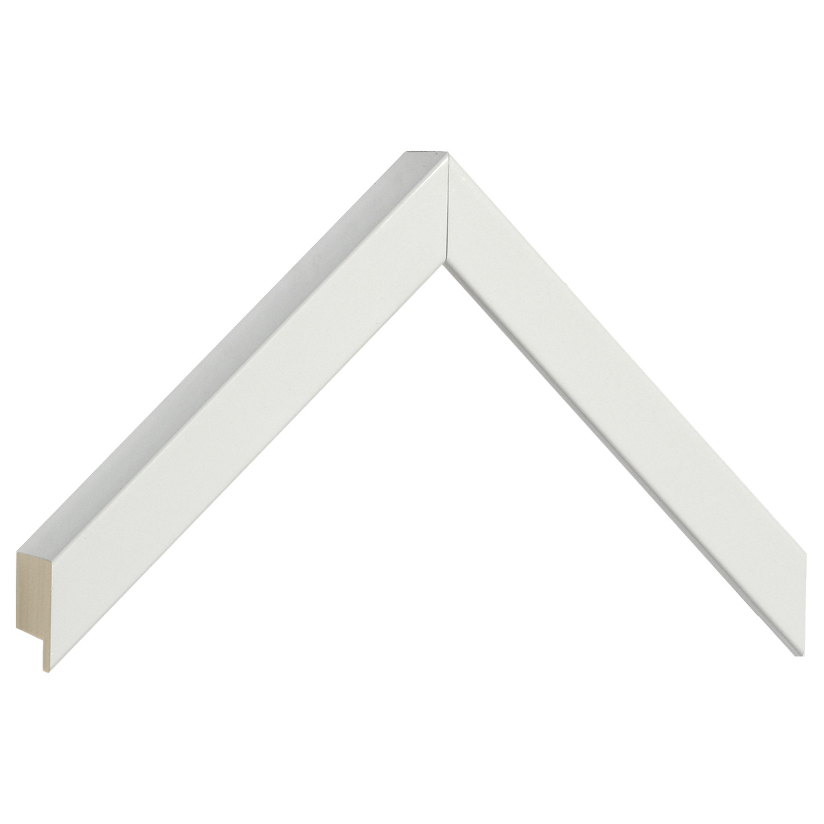 Baguette ayous, larg.20mm haut.32 - blanc brillant -  Échantillons