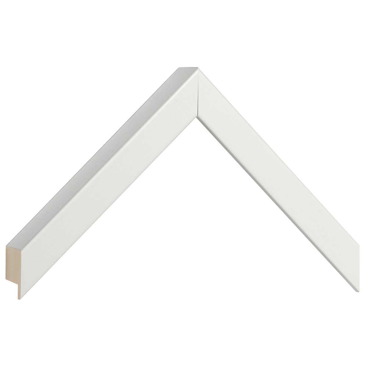 Baguette ayous, larg.20mm haut.32 - blanc mat -  Échantillons