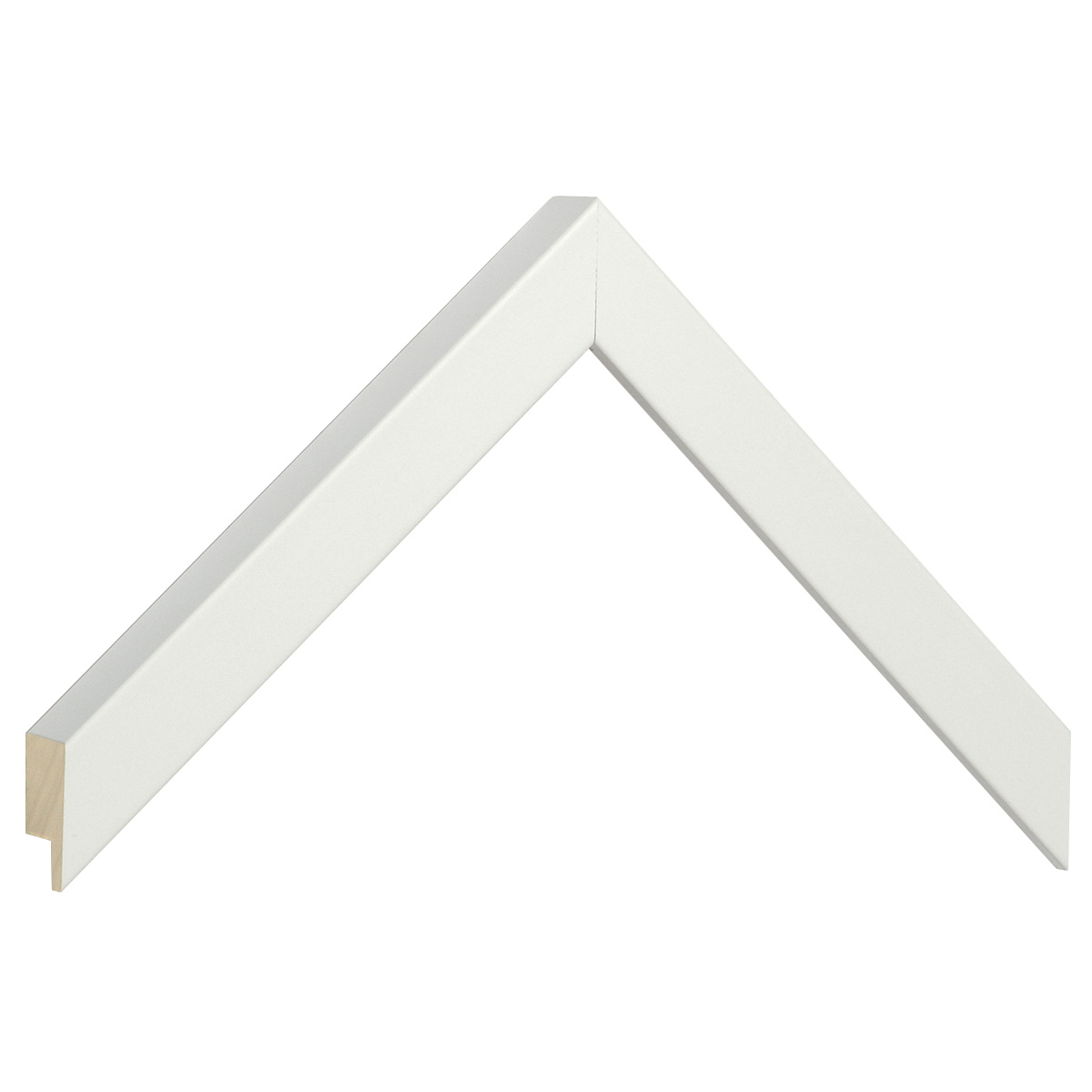 Baguette ayous, larg.20mm haut.25 - blanc mat -  Échantillons