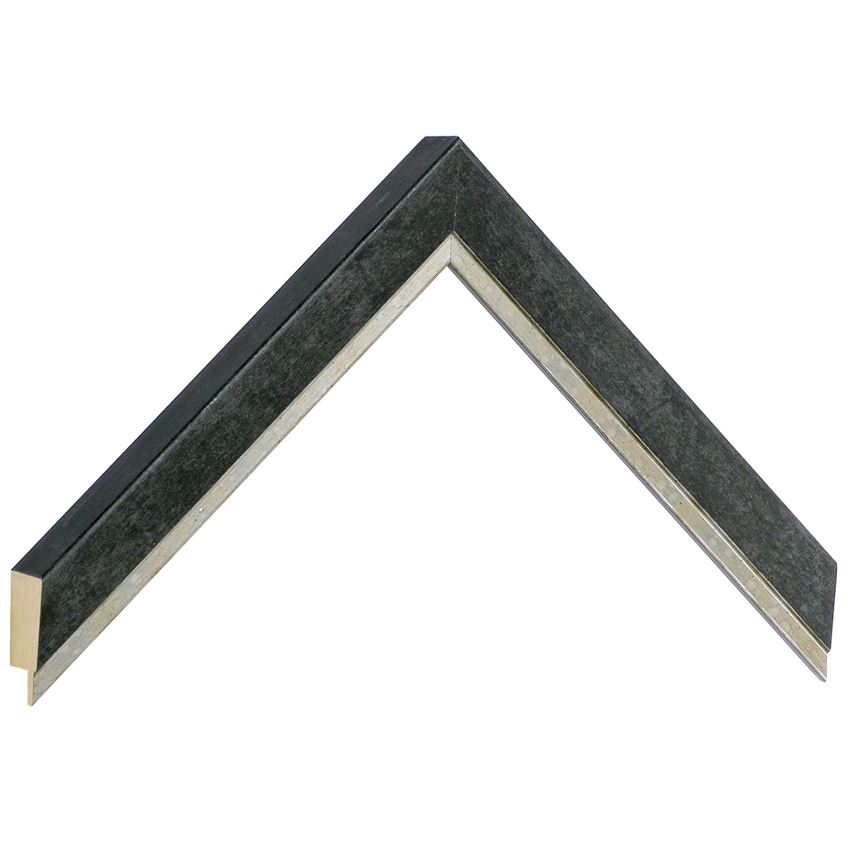 Baguette pin jointé, larg.22mm haut.35 - noir -  Échantillons