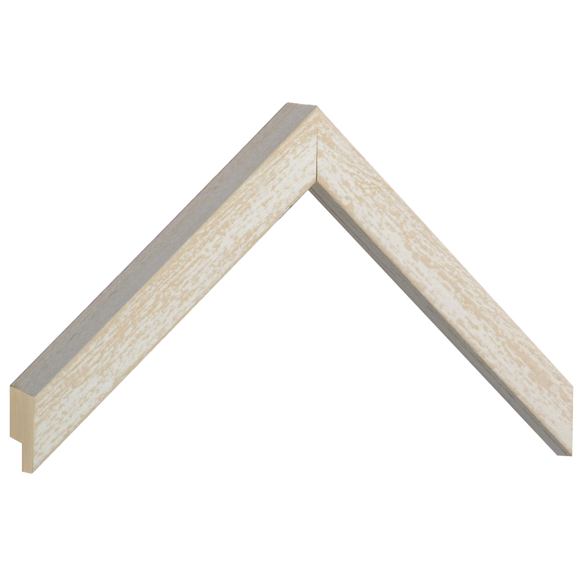 Baguette ayous, larg.20mm, haut.33mm, fin.rustique - crème -  Échantillons