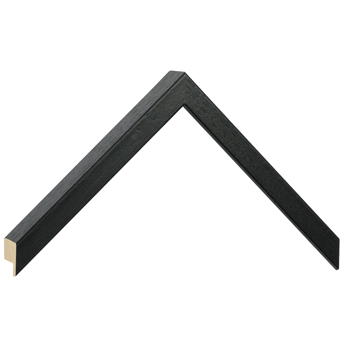 Baguette ayous, larg.15mm haut.32 - noir, pores ouverts -  Échantillons