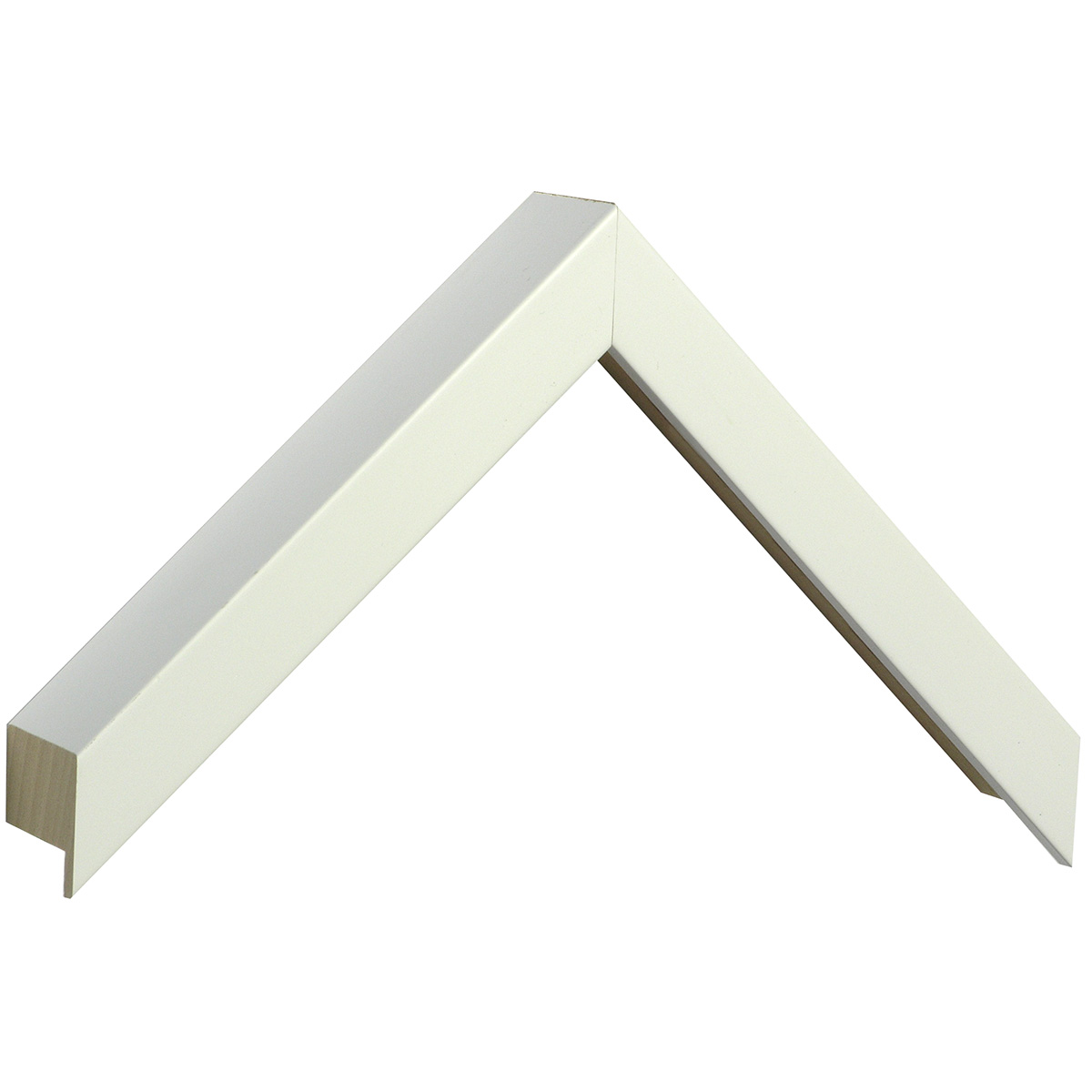 Baguette ayous, larg.20mm haut.45 - blanc opaque -  Échantillons