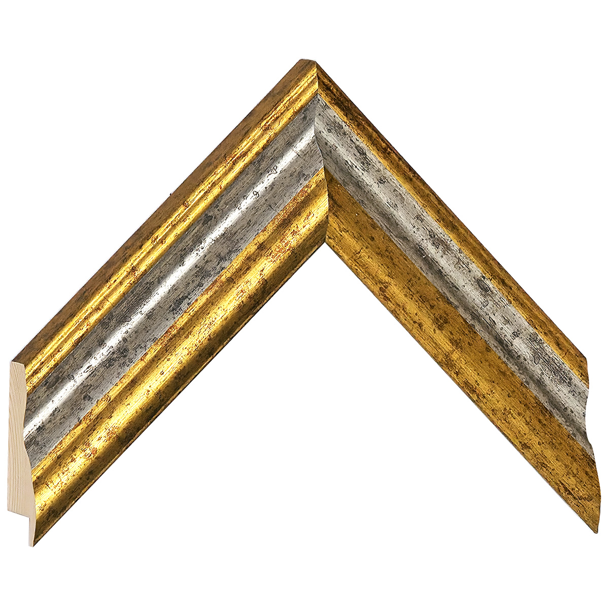 Baguette pin jointé - Largeur 45mm Hauteur 32 - Or - argent -  Échantillons