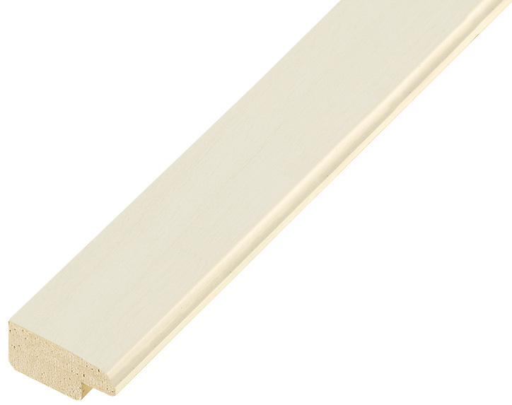 Baguette ayous jointé, larg.21mm, haut.10mm - crème