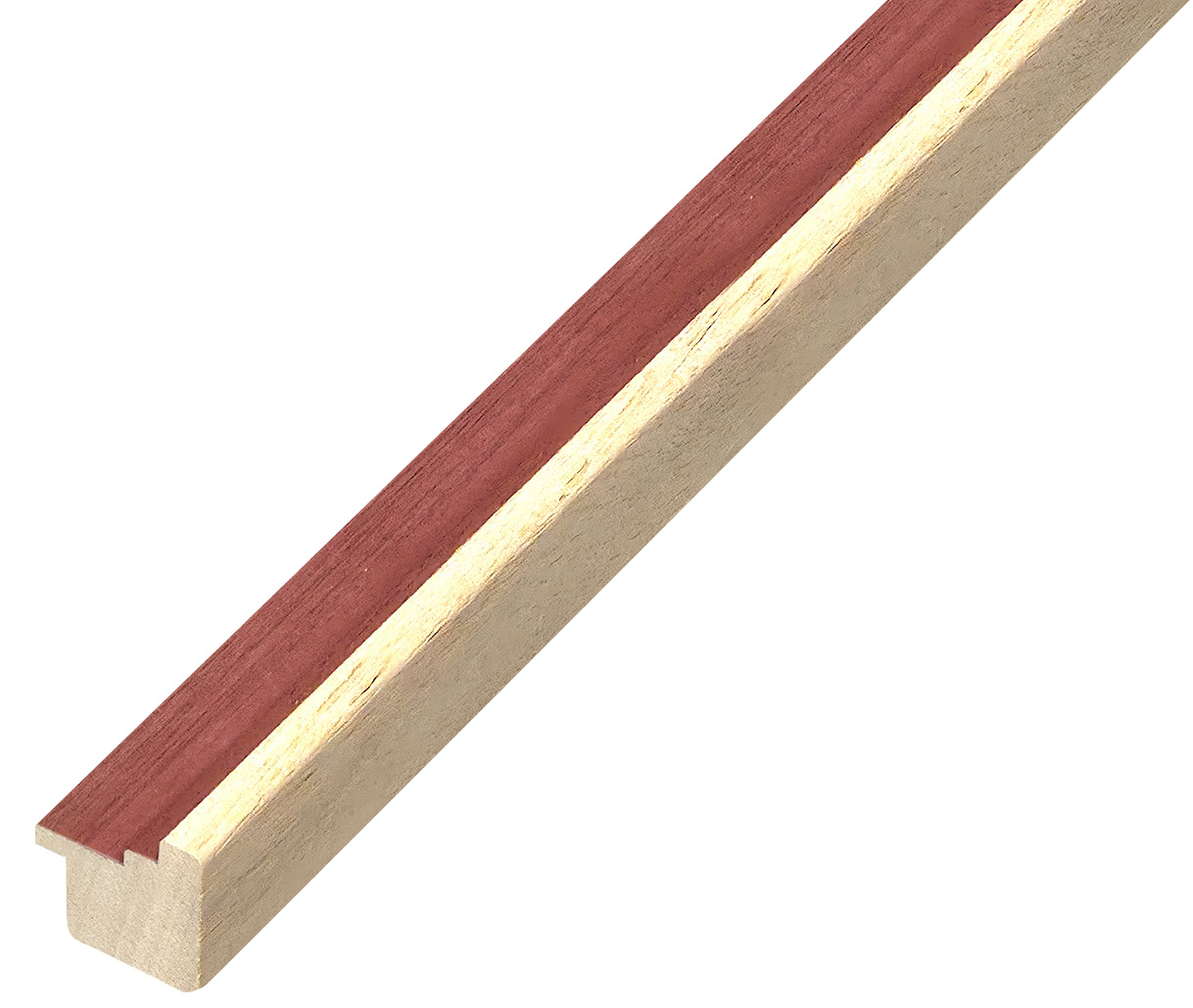 Baguette ayous - Largeur 19mm Hauteur 22 - Rouge