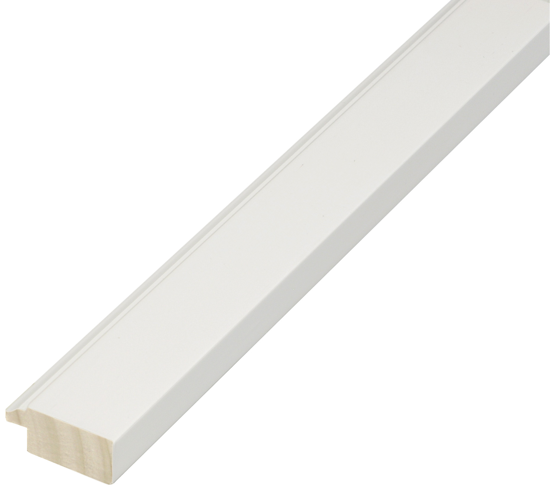 Baguette pin jointé, largeur 25mm, hauteur 11 - Blanc
