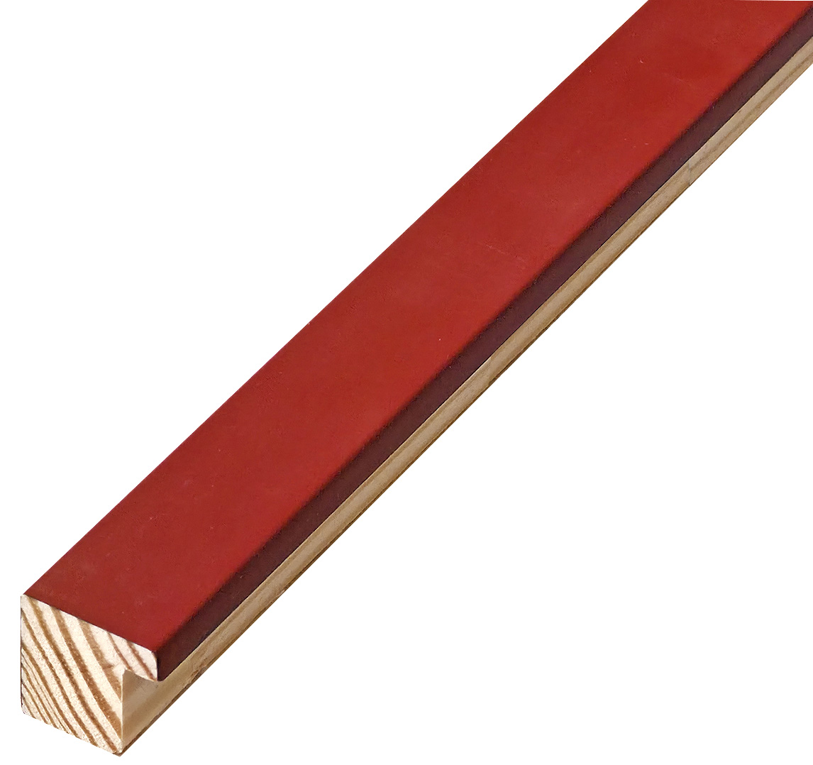 Baguette pin jointé - Largeur 20mm Hauteur 20 - VertBordeaux