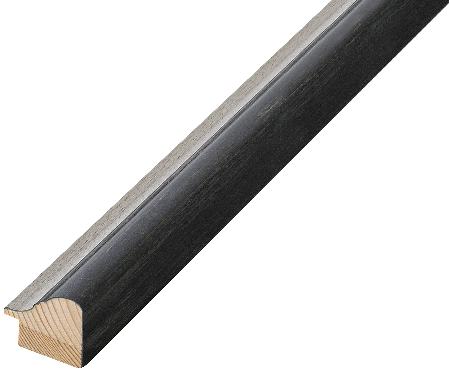 Baguette sapin jointé - Largeur 30mm Hauteur 27 - Gris,